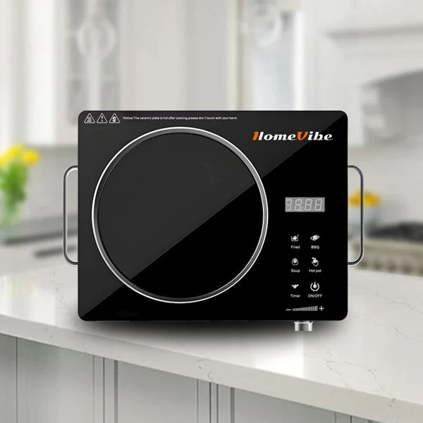 Black Electric Hob